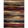Dakota Contemporary Abstract Area Rug, Multi-Color, 7'10'' X 10'3''