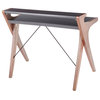 Archer Contemporary Desk, Grey Wood