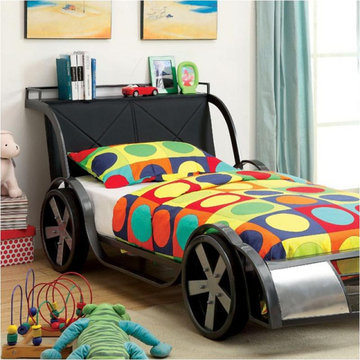 Cm7949bk-t Furniture Of America Velen Twin Bed