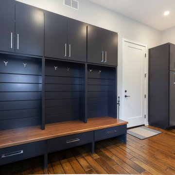 Contemporary Hillside Mudroom