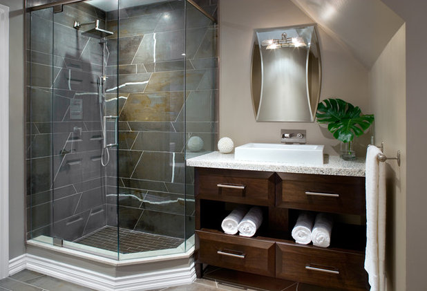 Modern Bathroom by Kathy Daukant Interiors