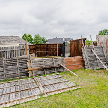 Side By Side Cedar Fence Replacement