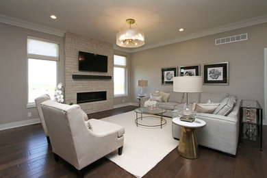 Living room - modern living room idea in Other