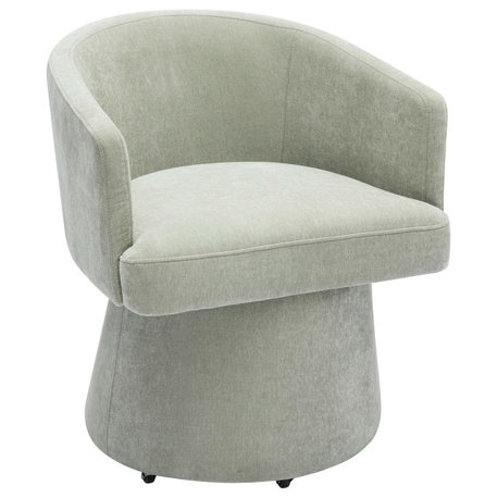 Kristen Rolling Desk Chair, Green