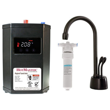 Develosah 9" Instant Hot and Cold Water Dispenser DigiHot Digital Tank, Oil Rubbed Bronze