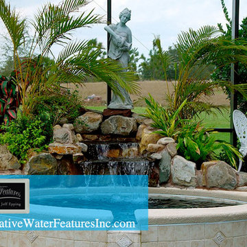 Small pool waterfall