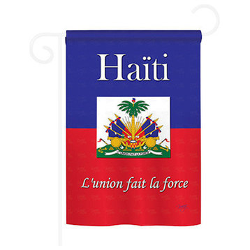 Haiti 2-Sided Impression Garden Flag
