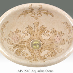 Hand Painted Drop-in Sinks by Atlantis Porcelain Art - Products