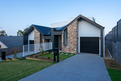 Design ideas for a duplex exterior in Wollongong.