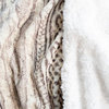 Lavish Home Flannel/Sherpa Blanket, Grey/Beige, Full/Queen