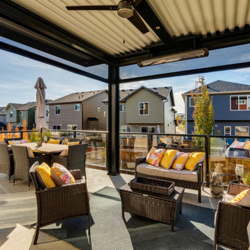 Custom Made StruXure Adjustable Pergola with Cornice & Phantom Motorized Screens