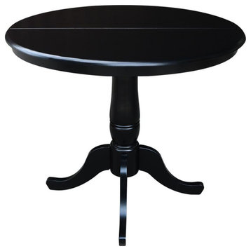 36 Round Top Pedestal Table With 12 Leaf