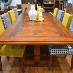 Rosewood Burbank table with Clarence cahirs - Dining Tables
