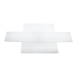 3x9 Super White Frosted Subway Glass Tiles - Home Accessories & Decor