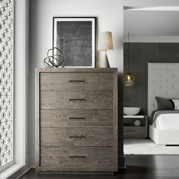 Modern-Charcoal Wilshire Drawer Chest