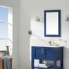 Grayson 24" Rectangular Bathroom/Vanity Framed Wall Mirror, Jewelry Blue