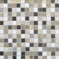 Polished Granite Travertine Mix - Ready to Finish Tile Palette - Tile