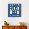 Little Super Hero 16x16 Canvas Wall Art