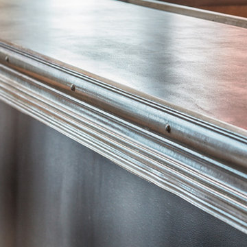 Hatch concrete bartop