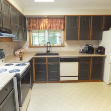 Before and after KITCHEN RENO