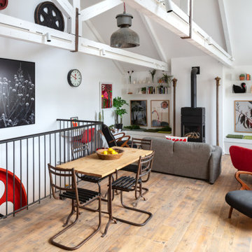 Vaulted Industrial Ceiling