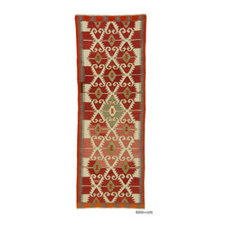 Vintage Mut Kilim Runner Rug - Hall And Stair Runners