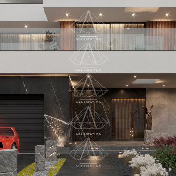 «1.2 Bright». High-tech house. A combination of minimalism and high technology.