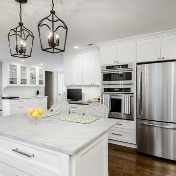White Kitchen w/ Deco Hood