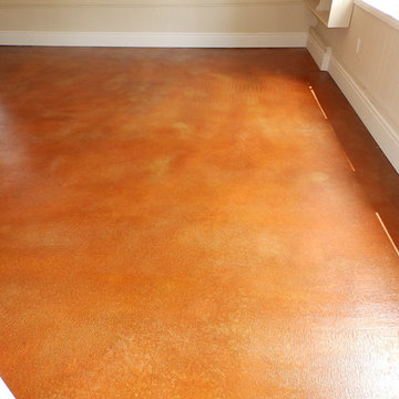 Garage Floor - Acid Staining