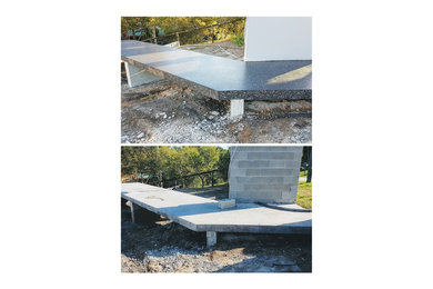 Honed - Suspended Concrete Path / Balcony