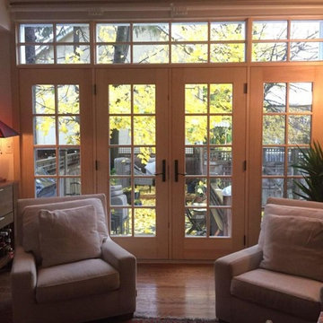 Knock out wall to create wall of doors