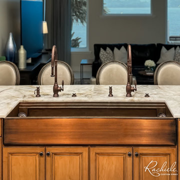 St. Petersburg, Fl Kitchen and Bathroom Remodel - 60" Custom Farmhouse Sink
