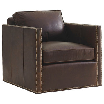 Hinsdale Leather Swivel Chair