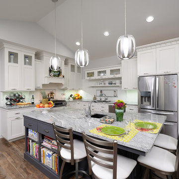 New Bungalow Kitchen White with gray