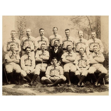 "Brooklyn Baseball Club" Print by A.G. Spalding Baseball Collection, 34"x26"