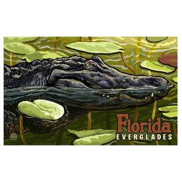 Paul A. Lanquist Everglades National Park Alligator Art Print, 12"x18"