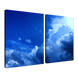 Ready2HangArt - Ready2HangArt Christopher Doherty 'Sun and Sea' 2-piece Canvas Wall Art - Prints And Posters