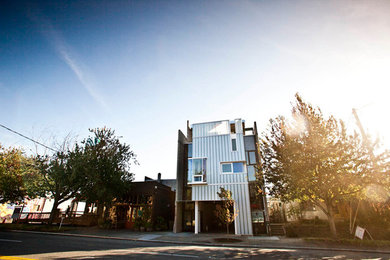 Example of a trendy exterior home design in Seattle