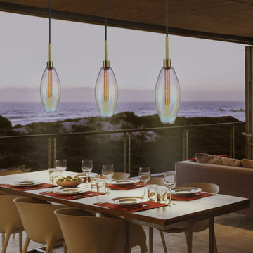 Lillia LED Pendants above Dining Table