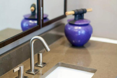 Example of a trendy bathroom design in Charlotte