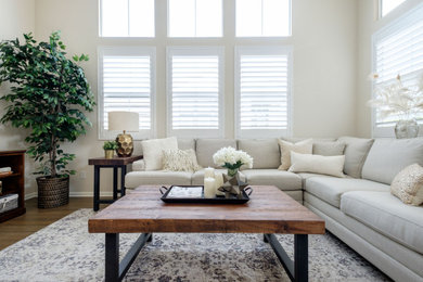 Inspiration for a contemporary living room remodel in Orange County