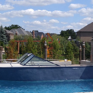 Backyard Boating Gunite Pool with ecoFinish KON