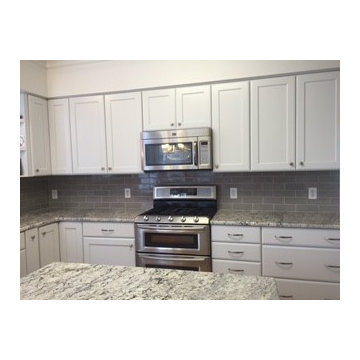 Rainstorm Crackle is the Perfect Gray for a Bright Kitchen