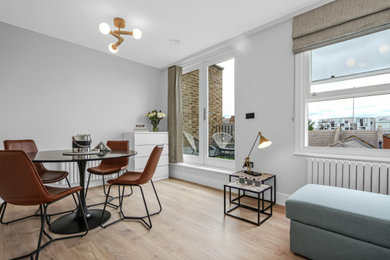 Inspiration for a modern dining room in London.