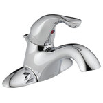 Delta - Delta Classic Single Handle Centerset Bathroom Faucet, Chrome, 520-MPU-DST - You can install with confidence, knowing that Delta faucets are backed by our Lifetime Limited Warranty. Delta WaterSense labeled faucets, showers and toilets use at least 20% less water than the industry standard saving you money without compromising performance.