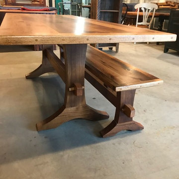 Reclaimed Wood Trestle Tables