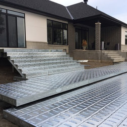 Multi-level Paverdeck Pool - Landscaping Stones And Pavers