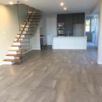 Modern Duplex Built by the Welsh Building Co and Tiles by Scorpio Tiling