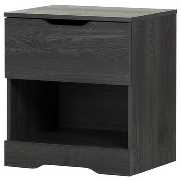 South Shore Holland 1-Drawer Nightstand, Gray Oak