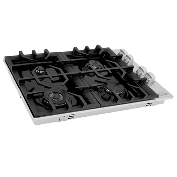 ZLINE 30" Dropin Gas Stovetop with Gas Burners and Black Porcelain Top(RC30-PBT)